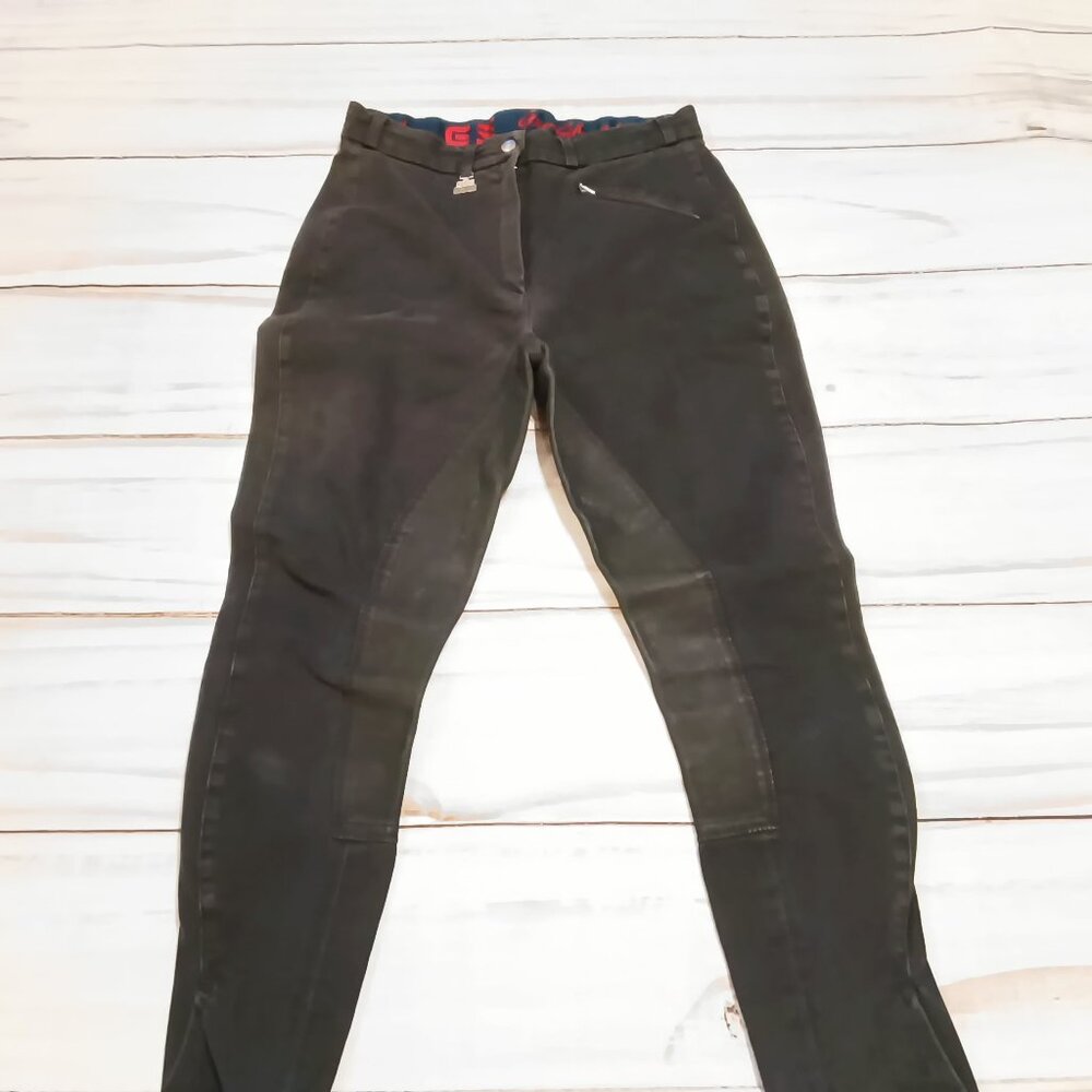 George Schumacher Womens Black Full Seat Breech Cornet 57 Horse Riding Pants 🐎
